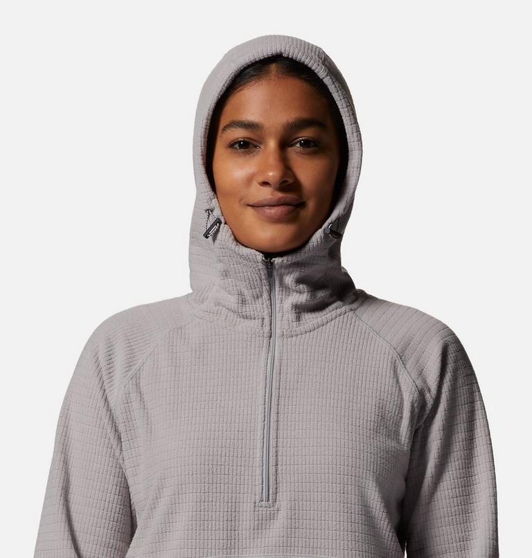 Chandail &agrave; capuchon avec demi-fermeture &eacute;clair Summit Grid Femme, Color: 055, image 4