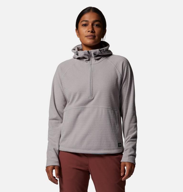 Chandail &agrave; capuchon avec demi-fermeture &eacute;clair Summit Grid Femme, Color: 055, image 1