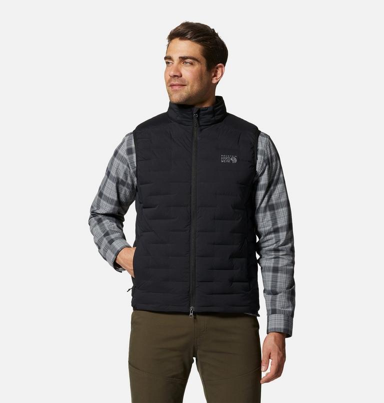 Veste sans manches Stretchdown Homme, Color: Black, image 1