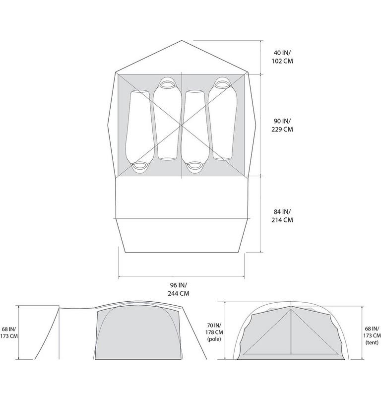 Tente Bridger 4, Color: Cactus White, image 16