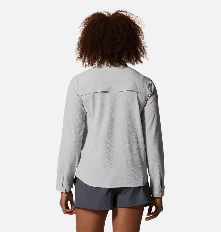 Women's Sunshadow Long Sleeve Shirt, Color: Grey Ice, image 2