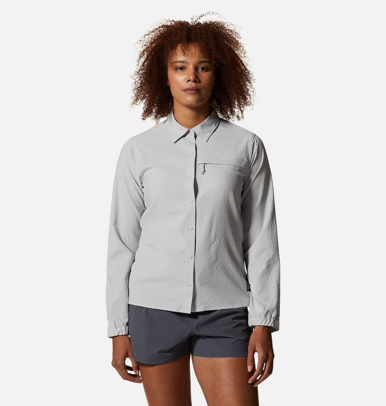 Women's Sunshadow Long Sleeve Shirt, Color: Grey Ice, image 1