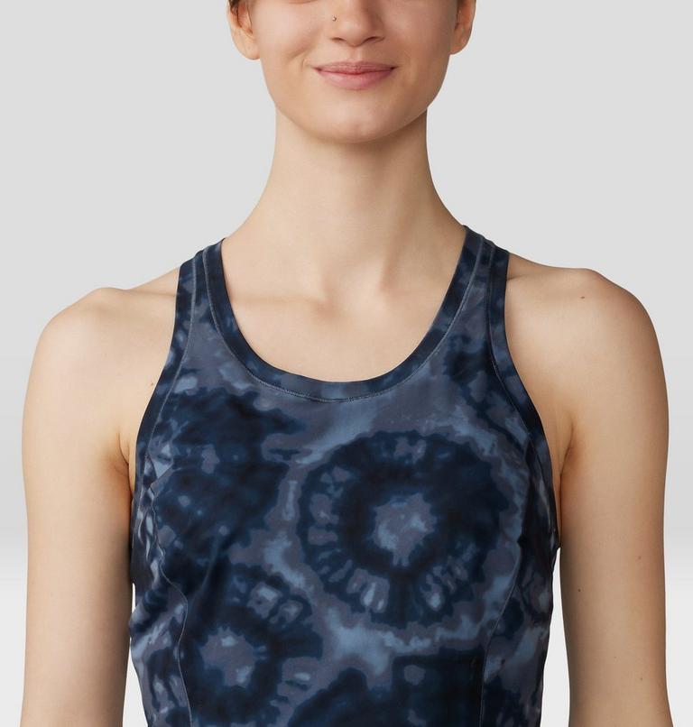 Women's Mountain Stretch Dress, Color: Blue Slate Spore Dye Print, image 4