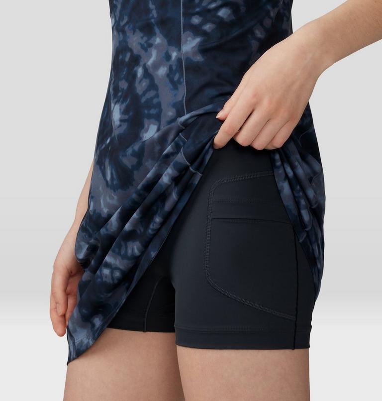 Women's Mountain Stretch Dress, Color: Blue Slate Spore Dye Print, image 6