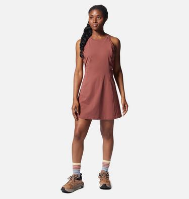 Women's Mountain Stretch Dress, Color: Clay Earth, image 1