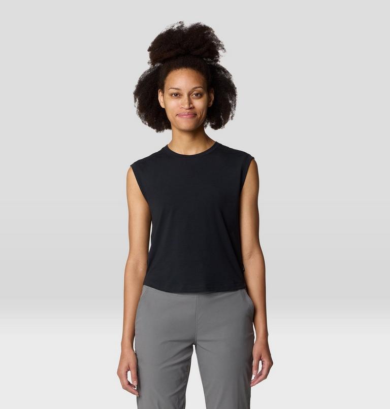 Women's Trekkin Go Sleeveless, Color: Black, image 1