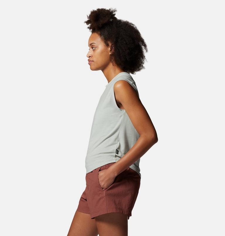 Women's Trekkin Go Sleeveless, Color: Cactus White, image 3