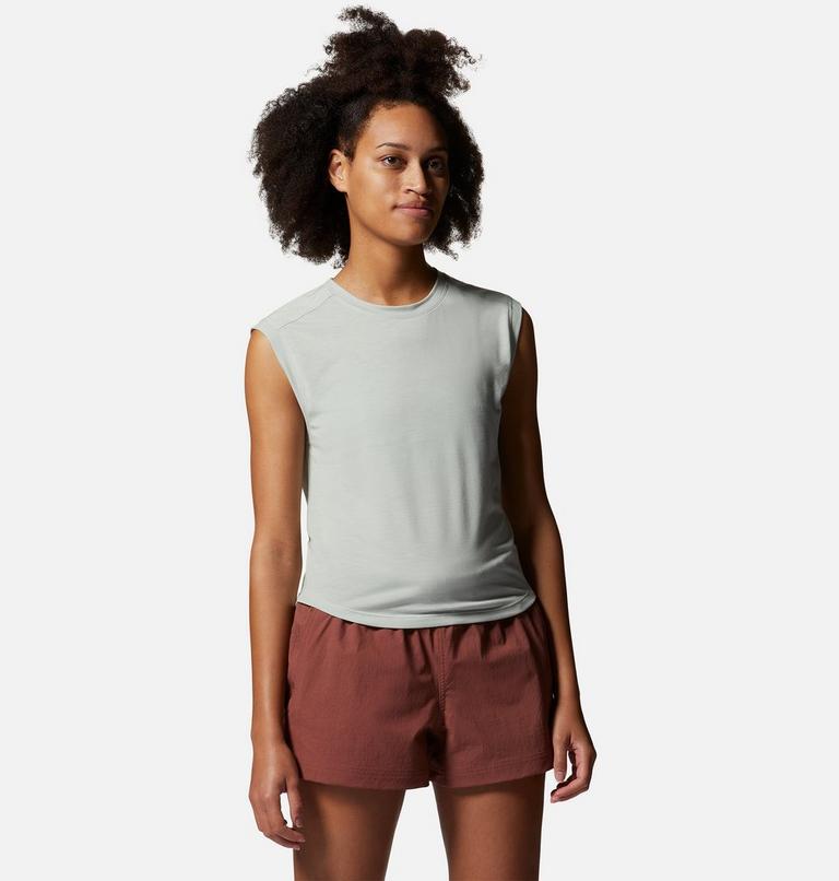 Women's Trekkin Go Sleeveless, Color: Cactus White, image 5