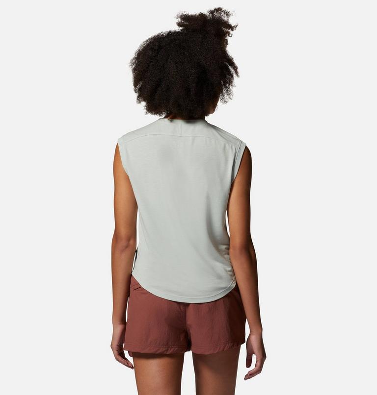 Women's Trekkin Go Sleeveless, Color: Cactus White, image 2