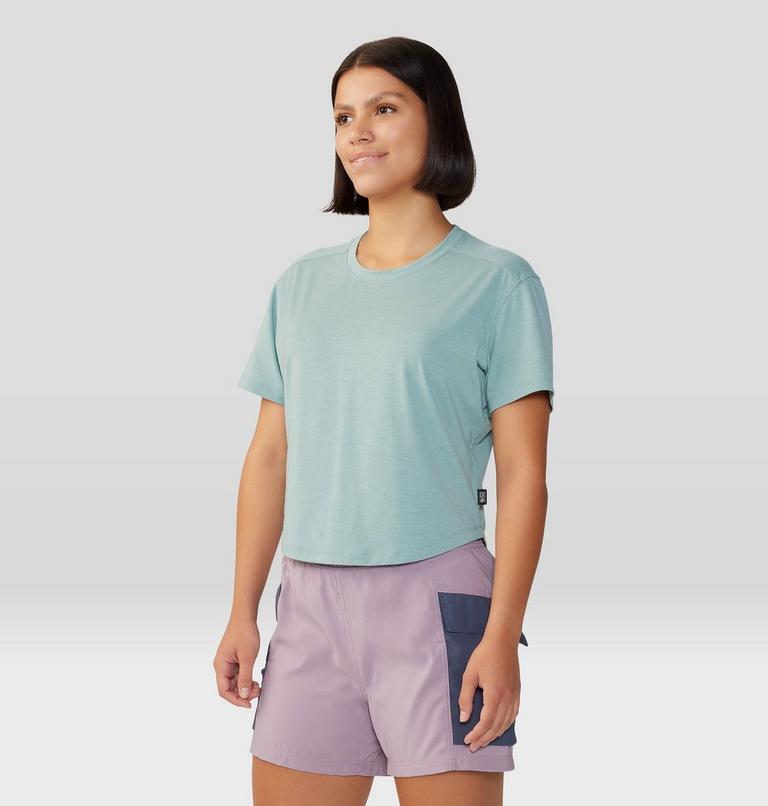 Women's Trekkin Go Short Sleeve, Color: Lichen Green, image 5