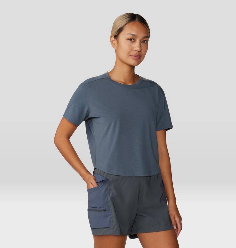 Women's Trek N Go Short Sleeve, Color: Blue Slate, image 5