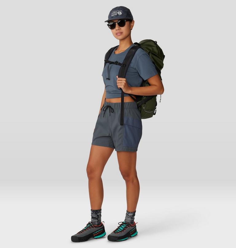 Women's Trek N Go Short Sleeve, Color: Blue Slate, image 6