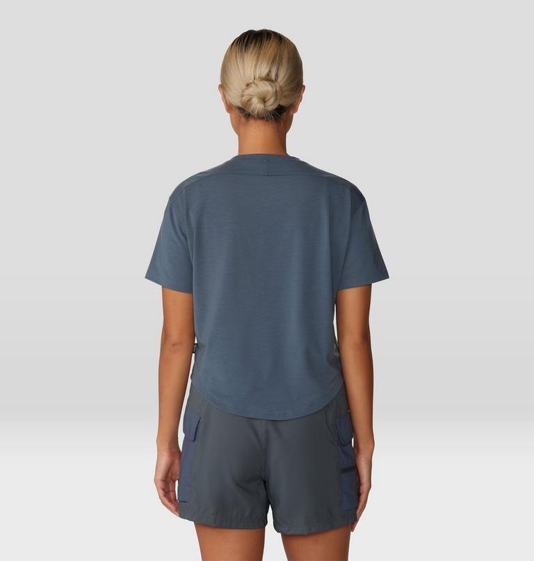 Women's Trek N Go Short Sleeve, Color: Blue Slate, image 2