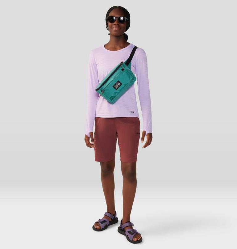 Women's Dynama High Rise Bermuda Short, Color: Pluot, image 6