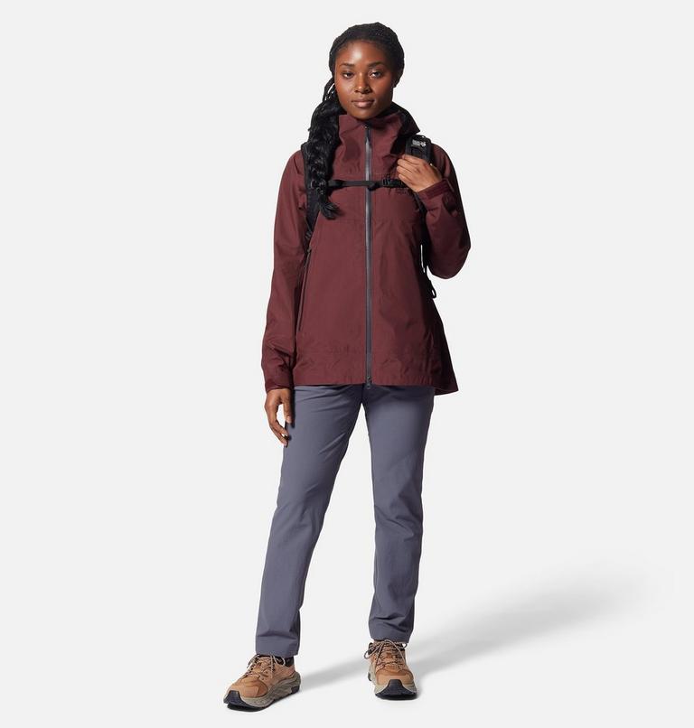 Pantalon à ceinture élastique Basswood Femme, Color: Iron Grey, image 6