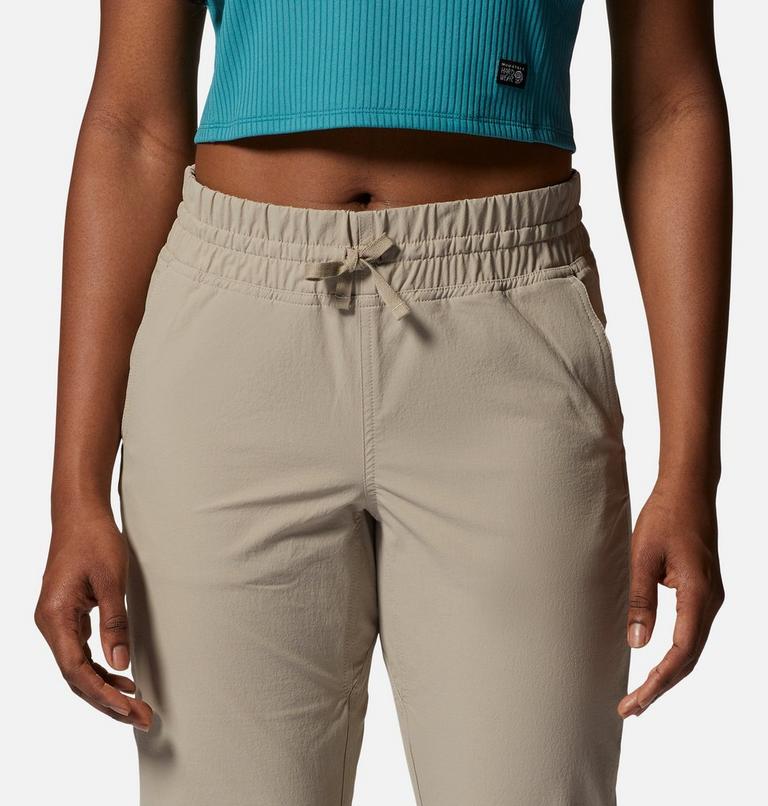 Pantalon à ceinture élastique Basswood Femme, Color: Badlands, image 4