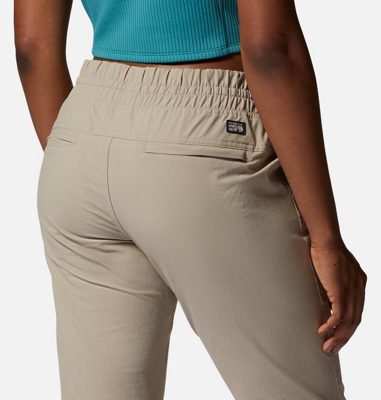 Pantalon à ceinture élastique Basswood Femme, Color: Badlands, image 5