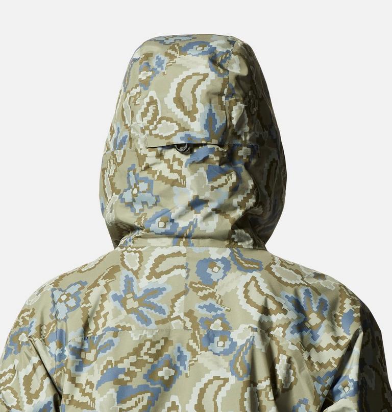 Women's LandSky GORE-TEX Jacket, Color: Mantis Green Floral Print, image 6