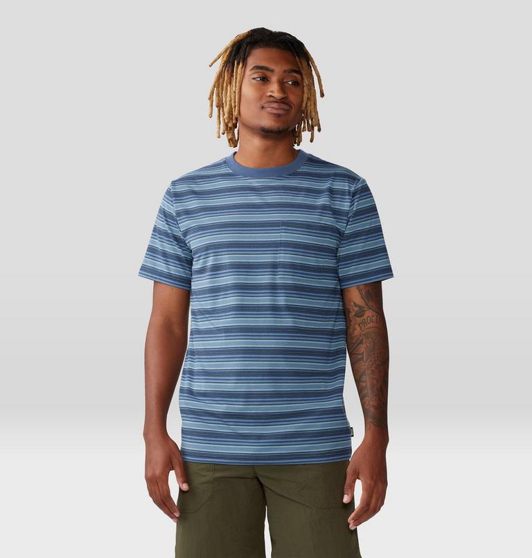 Men's Low Exposure Short Sleeve, Color: Zinc Crag Stripe, image 5