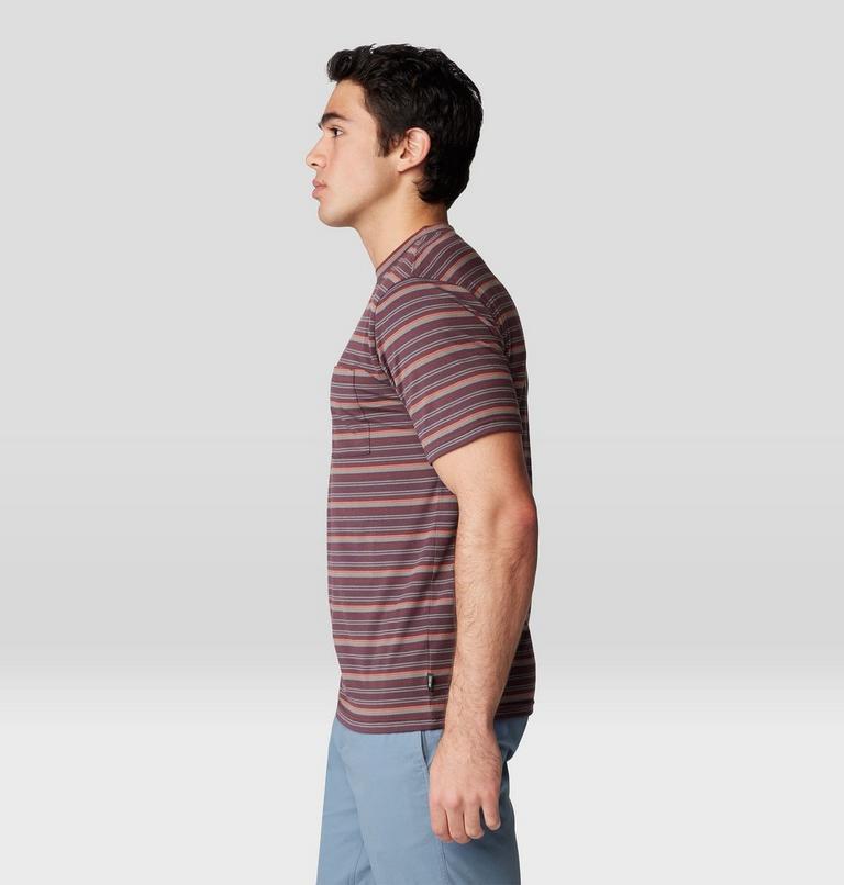 T-shirt à manches courtes Low Exposure Homme, Color: Blackberry Crag Stripe Print, image 3