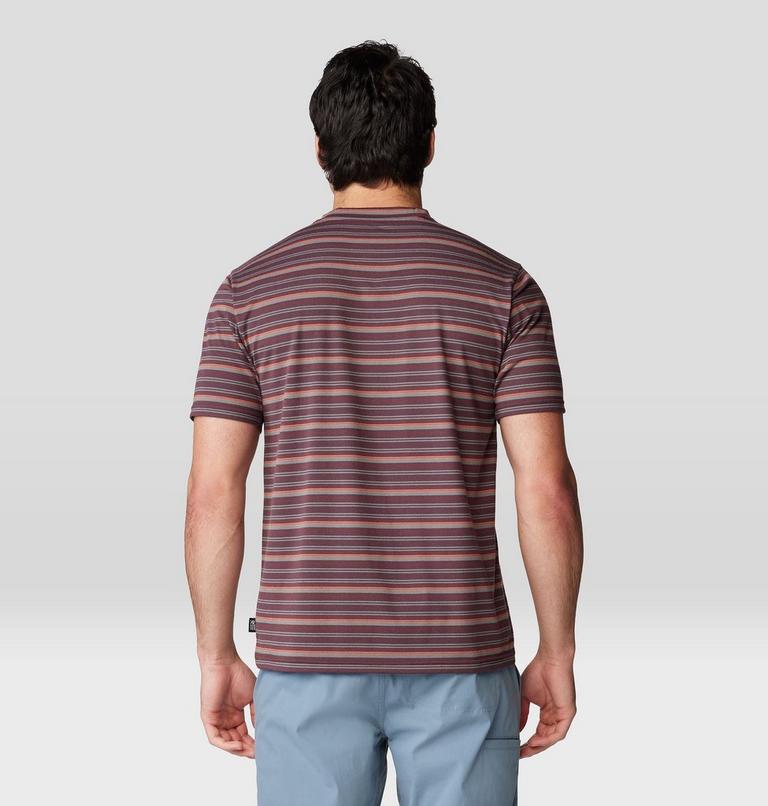 T-shirt à manches courtes Low Exposure Homme, Color: Blackberry Crag Stripe Print, image 2