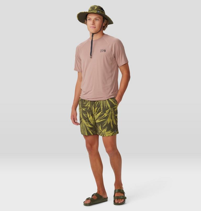 Men's Stryder Swim Short, Color: Dark Pine Yucca Print, image 7