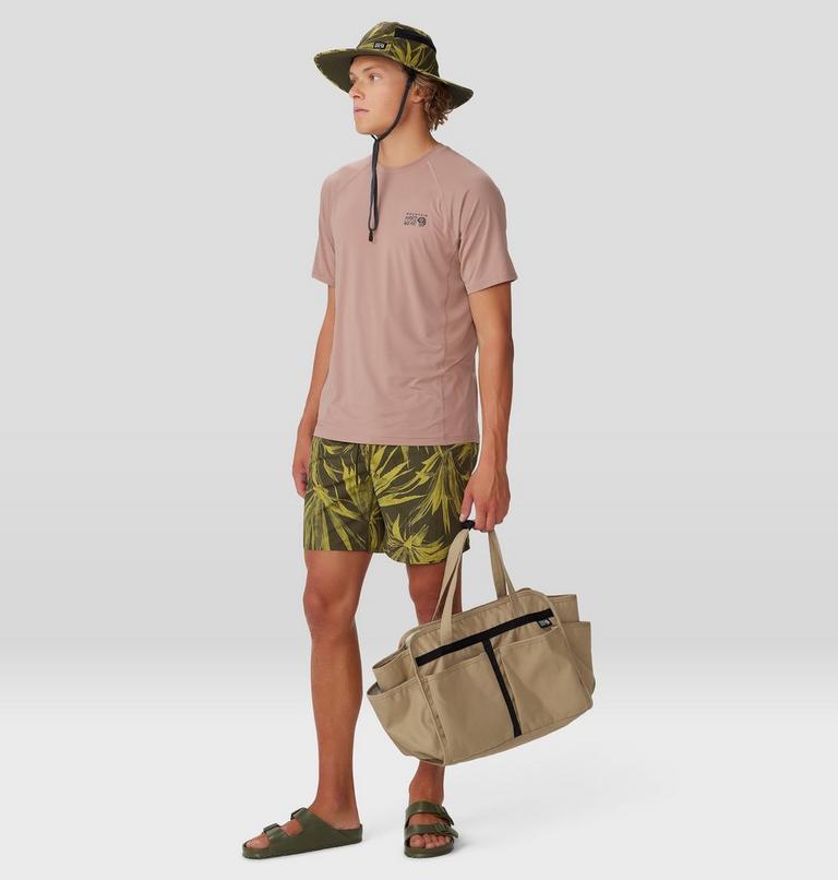 Men's Stryder Swim Short, Color: Dark Pine Yucca Print, image 8