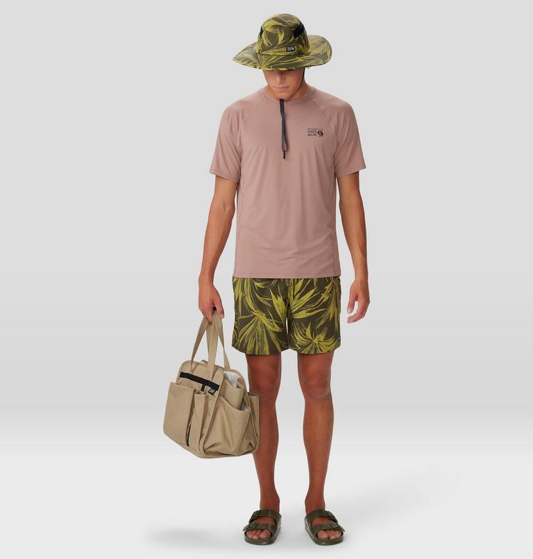 Men's Stryder Swim Short, Color: Dark Pine Yucca Print, image 9