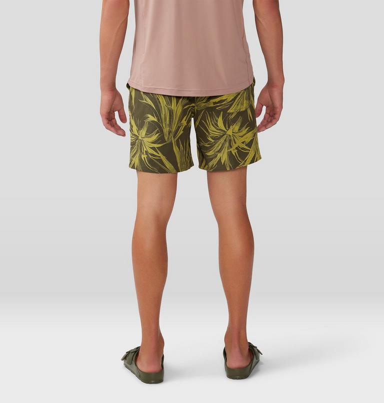 Men's Stryder Swim Short, Color: Dark Pine Yucca Print, image 2