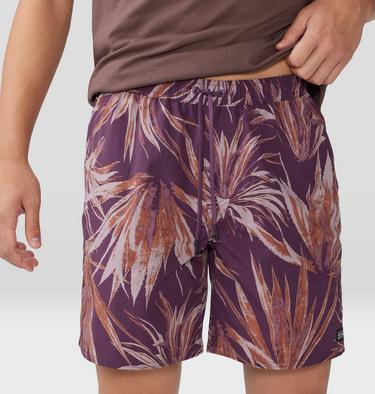 Men's Stryder Swim Short, Color: Dusty Purple Yucca Print, image 16