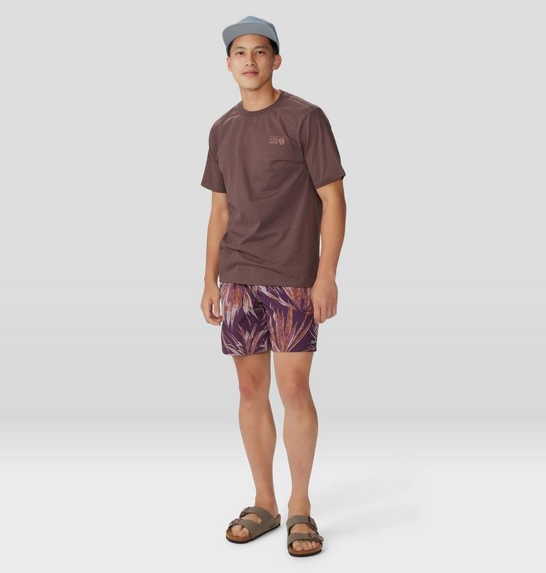 Men's Stryder Swim Short, Color: Dusty Purple Yucca Print, image 7