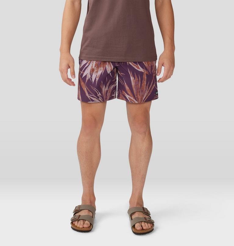 Men's Stryder Swim Short, Color: Dusty Purple Yucca Print, image 1