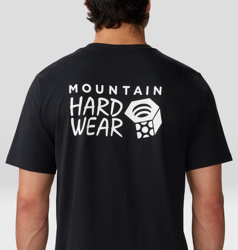 Men's MHW Back Logo Short Sleeve, Color: Black, image 5
