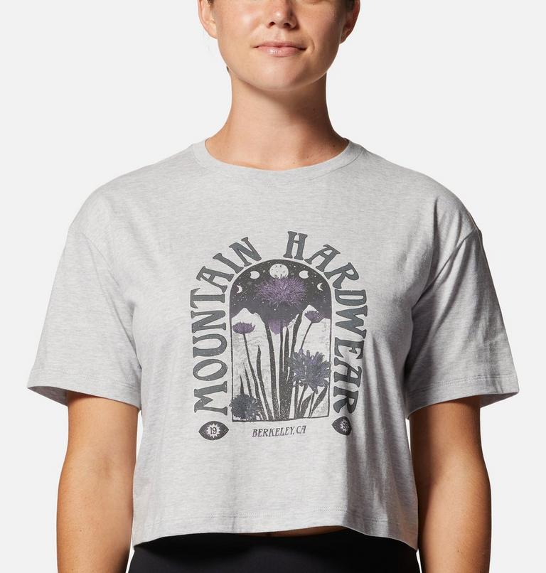 Women's Alpine Flowers Short Sleeve Tee, Color: Hardwear Grey Heather, image 4