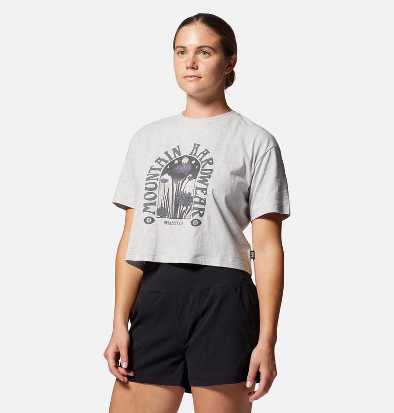 Women's Alpine Flowers Short Sleeve Tee, Color: Hardwear Grey Heather, image 5
