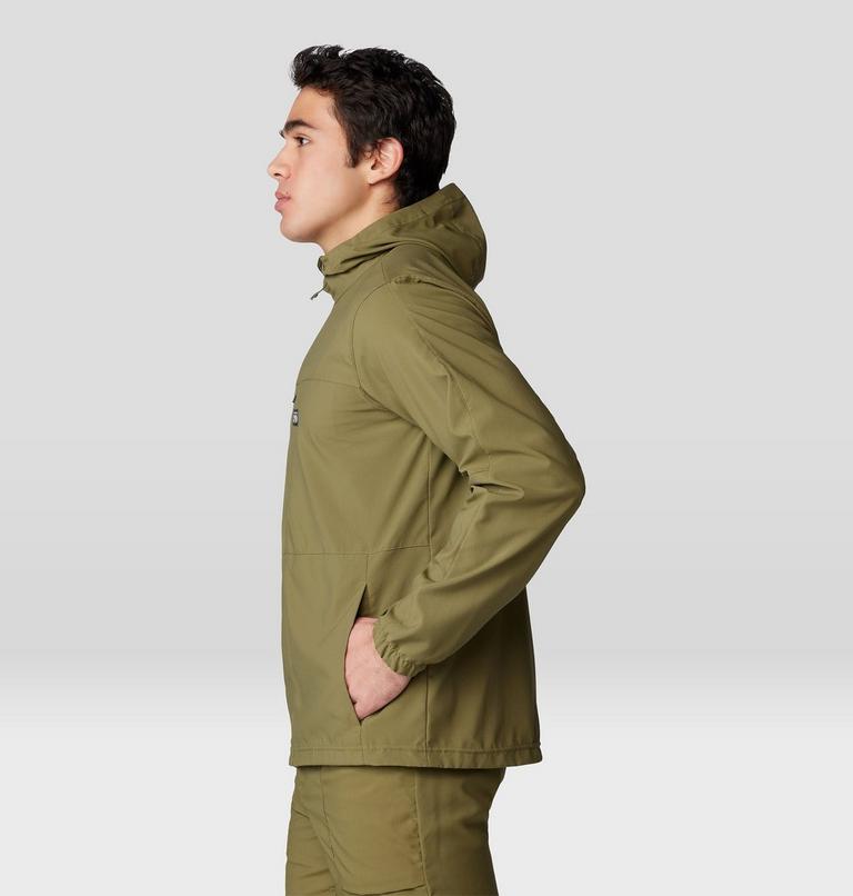 Men's Trail Sender Jacket, Color: Combat Green, image 3