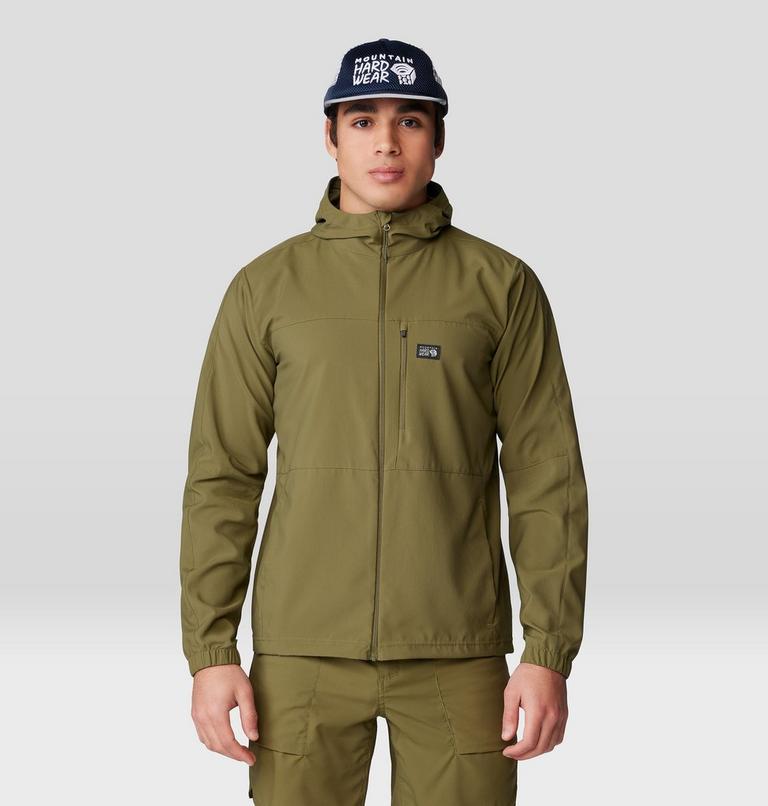 Men's Trail Sender Jacket, Color: Combat Green, image 5
