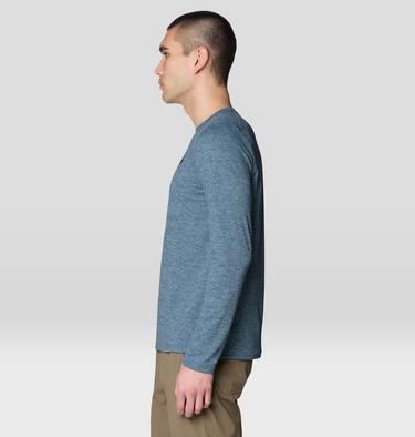 Men's Sunblocker Long Sleeve, Color: Adriatic Blue Heather, image 7