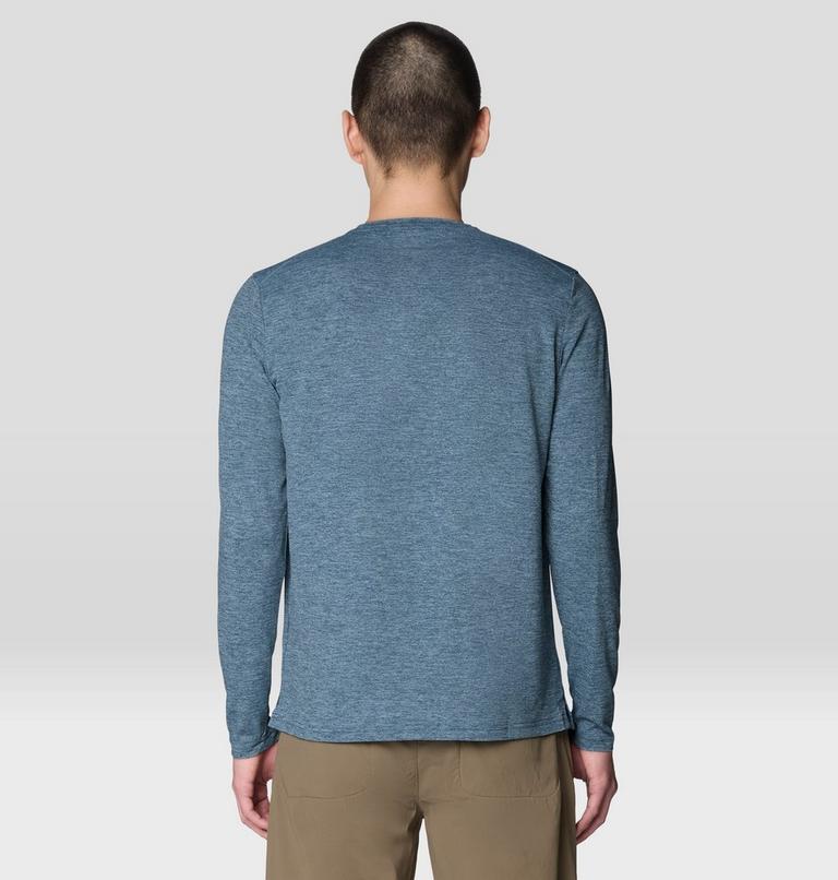 Men's Sunblocker Long Sleeve, Color: Adriatic Blue Heather, image 2