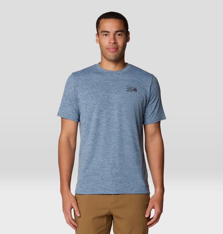 Men's Sunblocker Short Sleeve, Color: Adriatic Blue Heather, image 6