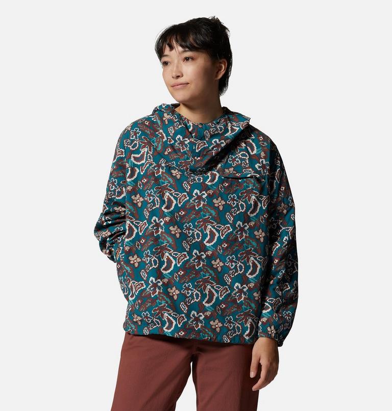 Women's Stryder Anorak, Color: Jack Pine Floral Print, image 6