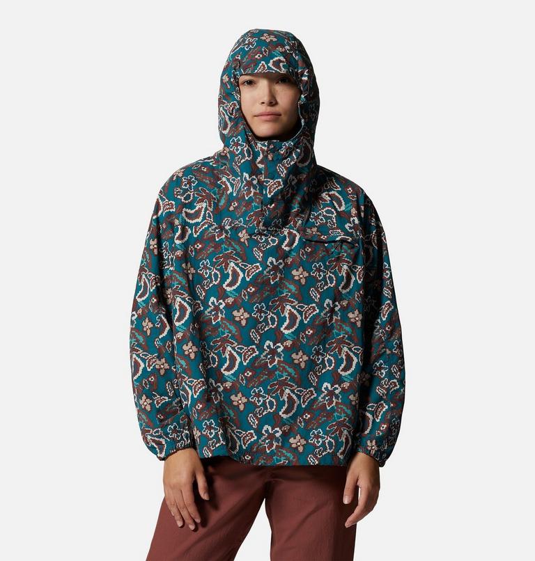 Women's Stryder Anorak, Color: Jack Pine Floral Print, image 1