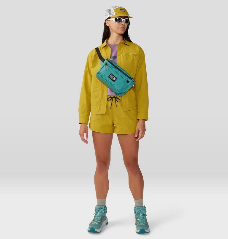 Women's Stryder Long Sleeve Shirt, Color: Dark Citron, image 7