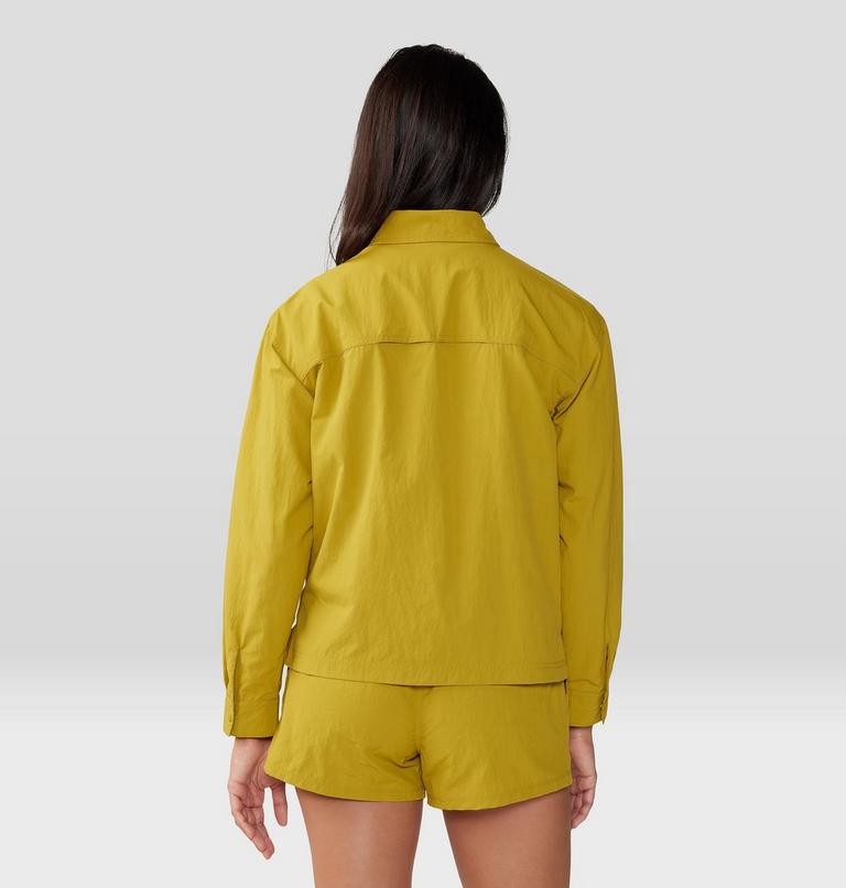 Women's Stryder Long Sleeve Shirt, Color: Dark Citron, image 2