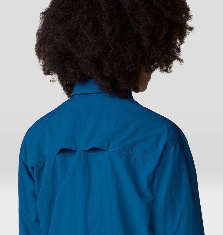 Women's Stryder Long Sleeve Shirt, Color: Dark Caspian, image 6