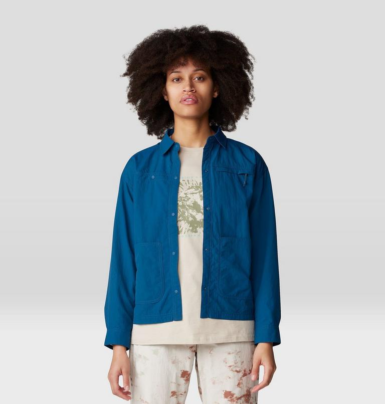 Women's Stryder Long Sleeve Shirt, Color: Dark Caspian, image 8