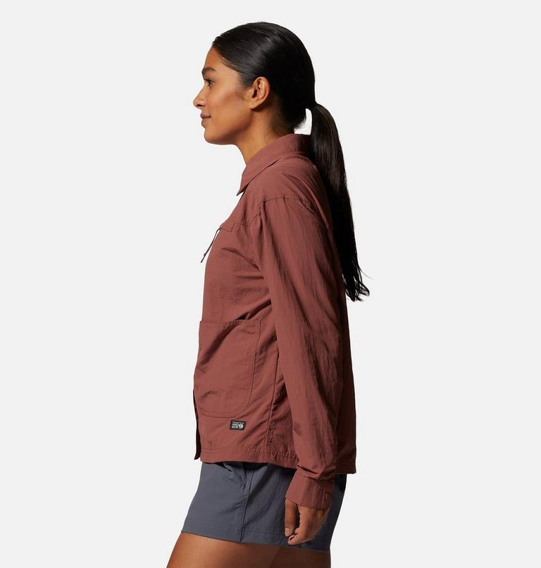 Women's Stryder Long Sleeve Shirt, Color: Clay Earth, image 3