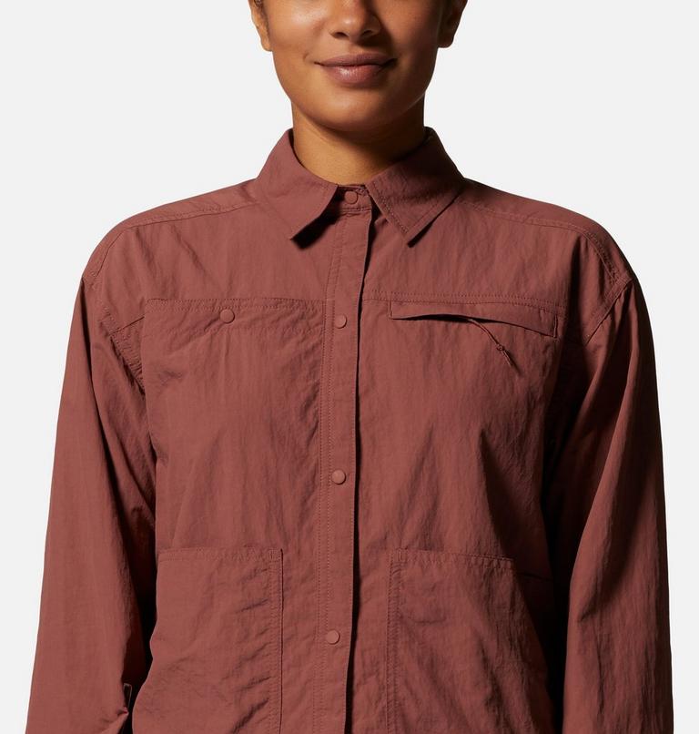 Women's Stryder Long Sleeve Shirt, Color: Clay Earth, image 4