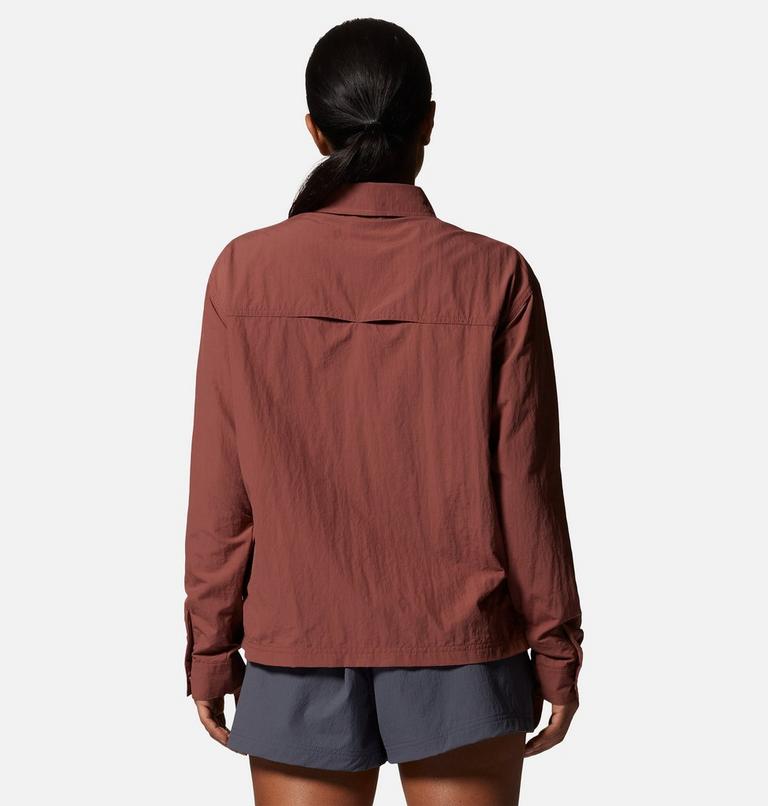 Women's Stryder Long Sleeve Shirt, Color: Clay Earth, image 2
