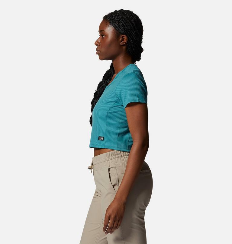 Women's Summer Rib Short Sleeve, Color: Palisades, image 3